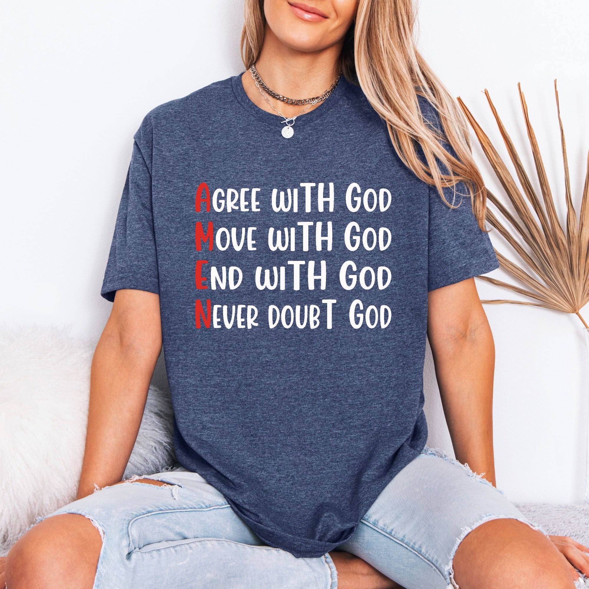 AMEN Acrostic | Bold Faith Proclamation Tee