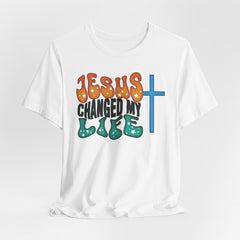 Jesus Changed My Life | Retro Christian T-shirt