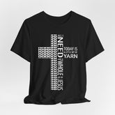 All I Need Is Yarn and Jesus Tee | Faith & Humor T-shirt