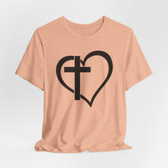 Cross Heart Minimalist | Salvation & Grace Tee