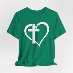 Cross Heart Minimalist | Salvation & Grace Tee