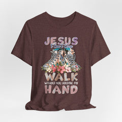 Walk Without You Holding My Hand | Faith Journey T-Shirt