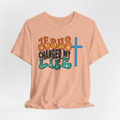 Jesus Changed My Life | Retro Christian T-shirt