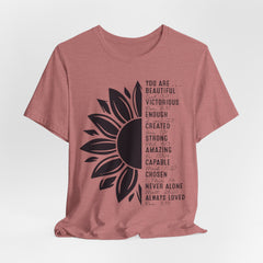 You Are Loved, Strong, and Chosen | Bible Verse T-Shirt