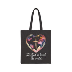 For God So Loved the World | Christian Tote Bag