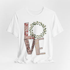 Floral Leopard LOVE | Women of Faith T-Shirt