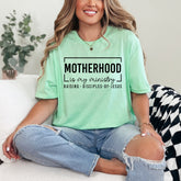 Motherhood Is My Ministry | Mom & Faith Tee