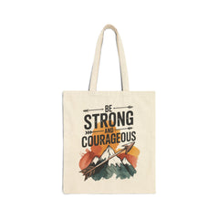 Be Strong & Courageous | Christian Tote Bag