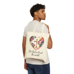 For God So Loved the World | Christian Tote Bag