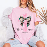 He Is Risen Matthew 28:6 | Easter Cross Tee