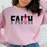Faith Pink Ribbon | Breast Cancer Awareness Sweatshirt