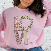 LOVE Floral Leopard Print | Faith & Grace Sweatshirt