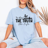 The Way The Truth The Life Butterfly Cross T-Shirt | Faith-Inspired Christian Tee