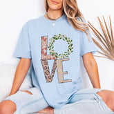 Unconditional Love | Floral & Leopard Print Tee