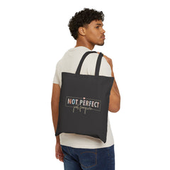Not Perfect Just Forgiven | Christian Tote Bag