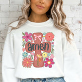Amen Floral Cross | Worship & Bloom Sweatshirt