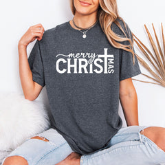 Merry CHRISTmas | Festive Christian Holiday Tee