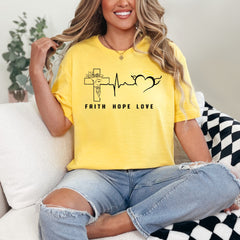 Faith Hope Love | Christian Allegory Tee