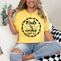 Made to Worship Psalm 95:1 | Reverent Praise Tee