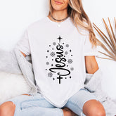 Jesus & Snowflakes | Christmas Faith Tee