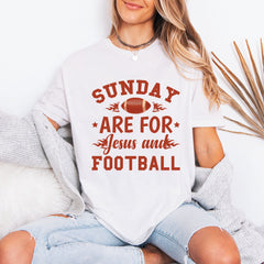 Sunday Are For Jesus & Football | Game Day Faith Tee