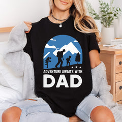 Adventure Awaits Dad Outdoor Dad Ready to Press DTF Transfer for Dtf