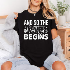 Adventure Begins Motivational Diy Aesthetic Ready to Press DTF Transfer for Dtf
