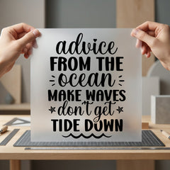 Advice From Ocean Nautical Good Vibes Collection Empowerment Collection Ready to Press DTF Transfer for Dtf