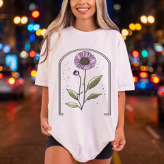 Aesthetic Floral Coneflower Botanical Vintage Retro Ready to Press DTF Transfer for Dtf