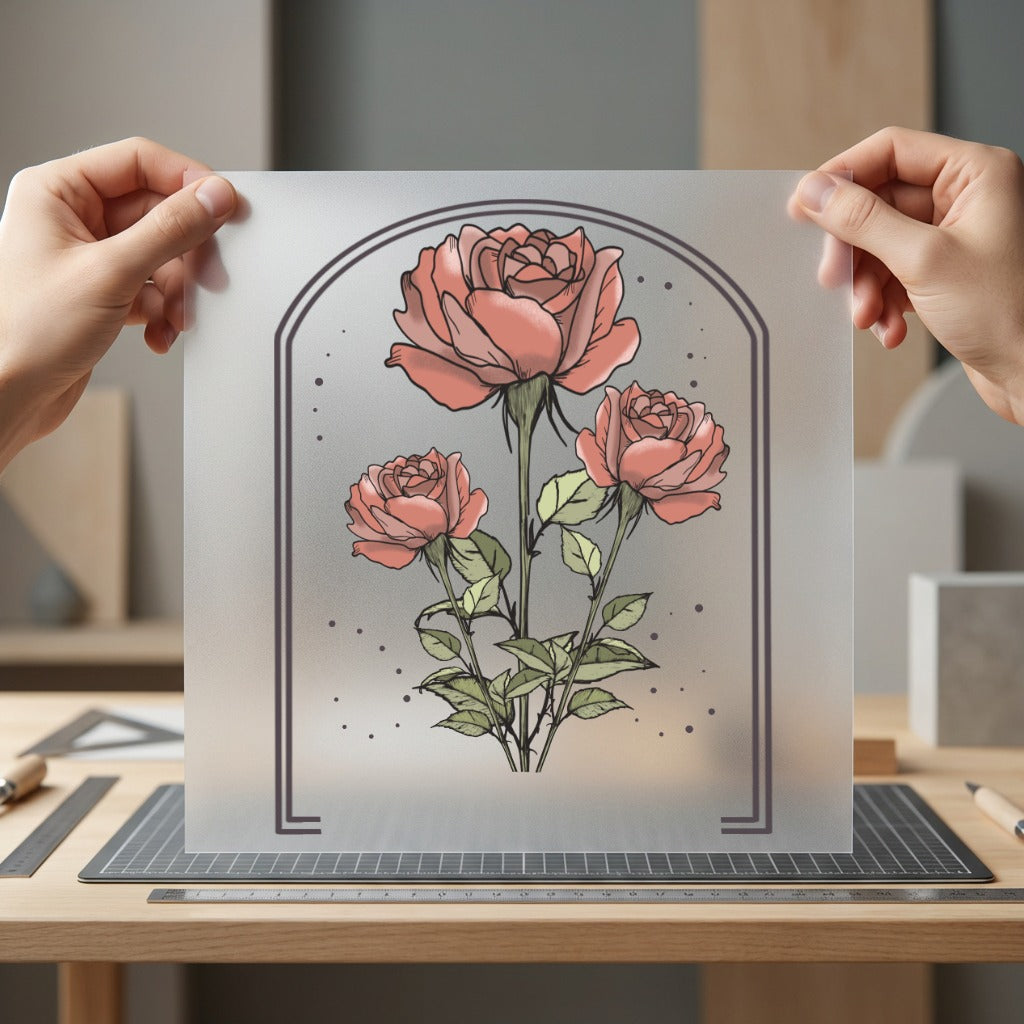 Aesthetic Rose Bouquet Botanical Valentine Aesthetic Ready to Press DTF Transfer for Dtf