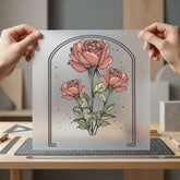 Aesthetic Rose Bouquet Botanical Valentine Aesthetic Ready to Press DTF Transfer for Dtf
