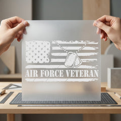 Air Force Veteran Distressed Patriotic Usa Ready to Press DTF Transfer for Dtf