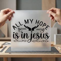 All Hope Jesus Christian Christian Faith Ready to Press DTF Transfer for Dtf
