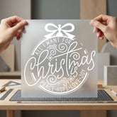All Want Christmas Peace Christmas Aesthetic Ready to Press DTF Transfer for Dtf