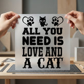 All You Need Love Mom Dad Ready to Press DTF Transfer for Dtf