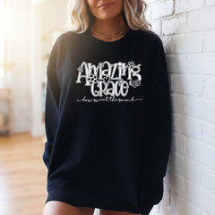 Amazing Grace | Soul - Stirring Script Sweatshirt - Luckets.com