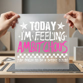 Ambitchous Bold Statement Diy Funny Ready to Press DTF Transfer for Dtf