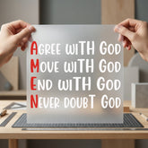 Amen Meaning Faith-based Diy Christian Faith Ready to Press DTF Transfer for Dtf