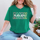 Amen Pastel Outline | Modern Affirmation Tee - Luckets.com
