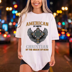 American Birth Christian Grace Christian Faith Ready to Press DTF Transfer for Dtf