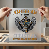 American Birth Christian Grace Christian Faith Ready to Press DTF Transfer for Dtf