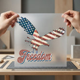 American Flag Eagle Freedom 4th Of July Patriotic Ready to Press DTF Transfer for Dtf