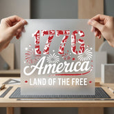 American Land Free Patriotic 4th Of July Patriotic Ready to Press DTF Transfer for Dtf