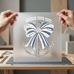 Anchor Soul Nautical Bow Faith Ready to Press DTF Transfer for Dtf