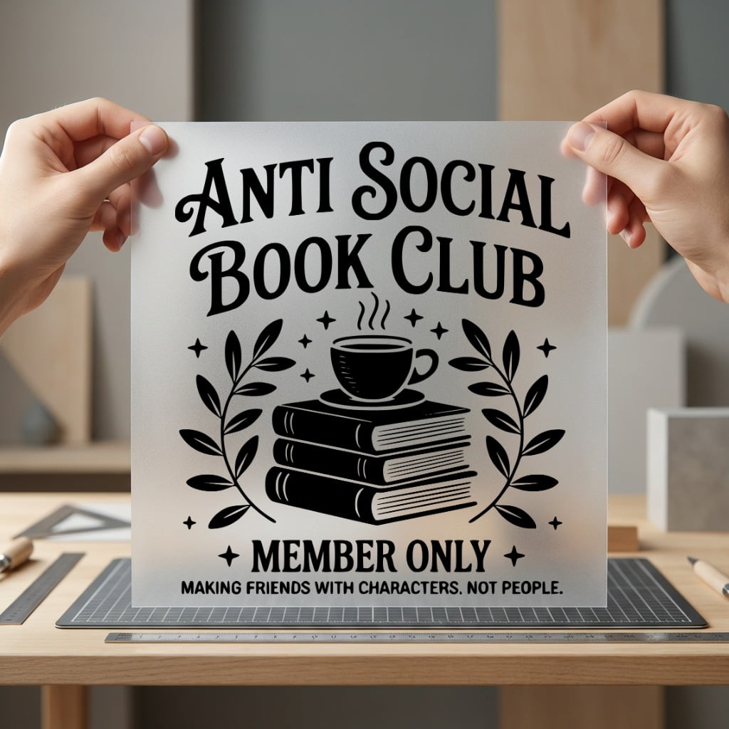 Anti Social Book Club Funny Sarcastic Ready to Press DTF Transfer for Dtf