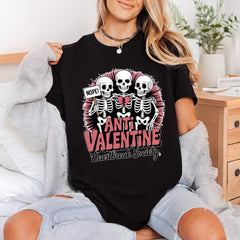 Anti-valentine Skeleton Crew Retro Halloween Valentine Ready to Press DTF Transfer for Dtf