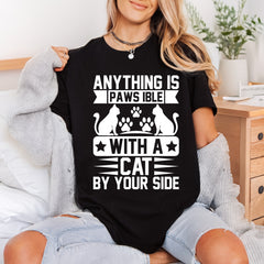 Anything Paws-ible Cat Lover Mom Dad Ready to Press DTF Transfer for Dtf