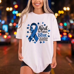 April Autism Awareness Puzzle Mom Dad Ready to Press DTF Transfer for Dtf