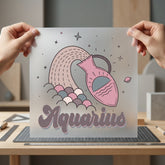 Aquarius Zodiac Pitcher Retro Faith Vintage Ready to Press DTF Transfer for Dtf