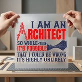 Architect Funny Sarcastic Diy Funny Sarcastic Ready to Press DTF Transfer for Dtf